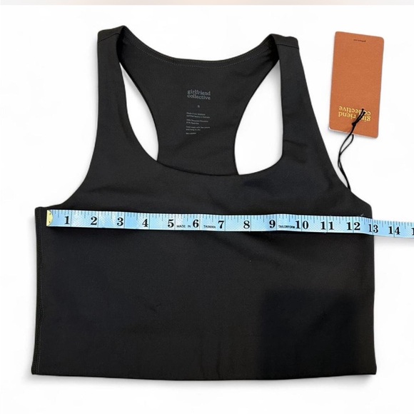 Girlfriend Collective Moon Paloma Racerback Sports Bra, Dark Gray, Size Small - Picture 3 of 6